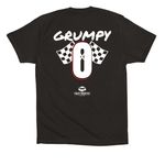 Grumpy 7, a Black Premium Cotton Tee (back-view)