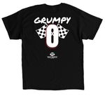 Grumpy 7, a Black Classic Unisex Tee (back-view)