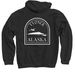 Tyonek Hoodie, a Black Pullover Hoodie (back-view)