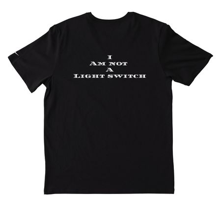 Official B3autiful merch, a Black Nike Dri-FIT Jersey Blend Performance Tee (back-view)