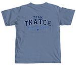 Team Tkatch Official Collection, a Blue Jean Comfort Colors Unisex Tee (back-view)