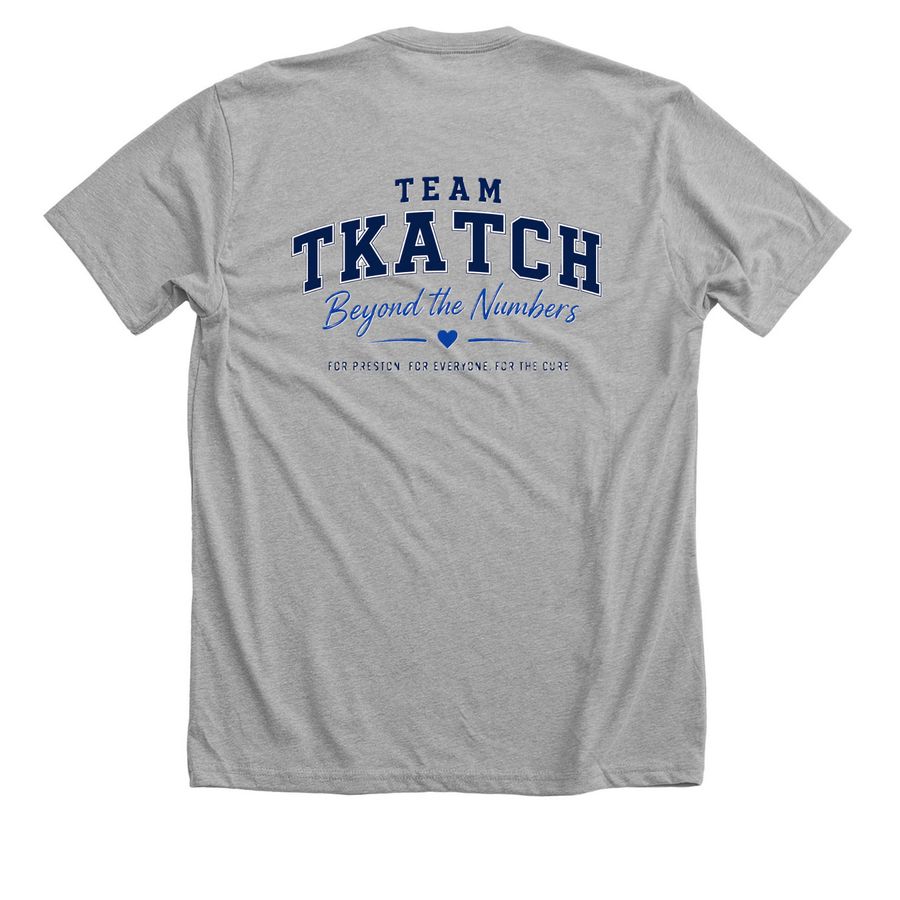 Team Tkatch Official Collection, a Athletic Heather Premium Unisex Tee (back-view)
