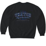 Team Tkatch Official Collection, a Black Softstyle Crewneck Sweatshirt (back-view)