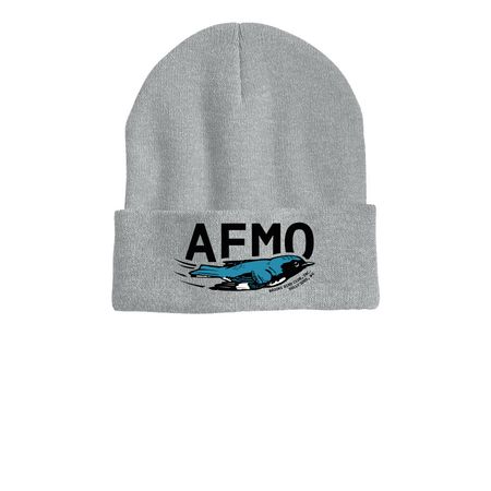 Beanies, a Heather Grey Printed Cuffed Beanie