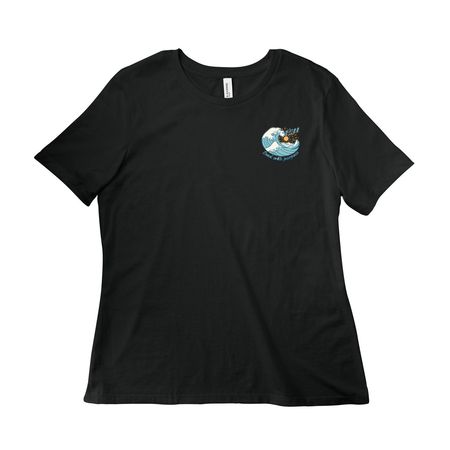 BLISS Wave Tee, a Vintage Black Women?s Relaxed Cotton Tee