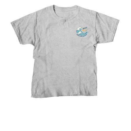 BLISS Wave Tee, a Sport Grey Youth Unisex Tee