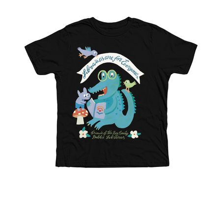 Libraries Are For Everyone (T-Shirt), a Solid Black Blend Premium Youth Tee