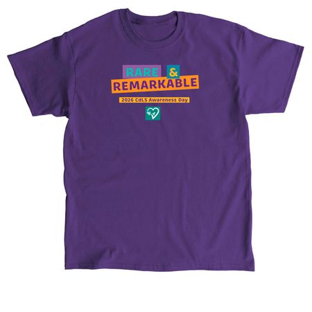 2026 CdLS Awareness Youth & Adult, a Purple Classic Unisex Tee