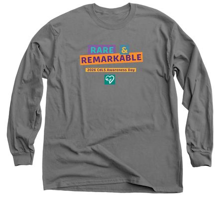 2026 CdLS Awareness Youth & Adult, a Charcoal Classic Long Sleeve Tee