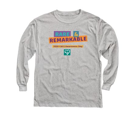 2026 CdLS Awareness Youth & Adult, a Sport Grey Youth Long Sleeve Tee