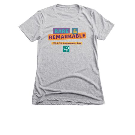 2026 CdLS Awareness Youth & Adult, a Dark Heather Grey Women's Slim Fit Tee
