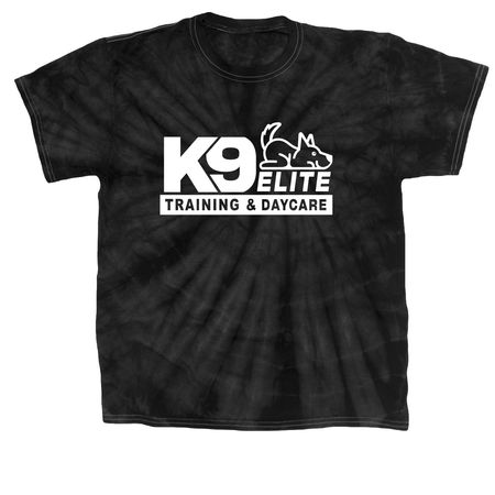K9 Elite Gear, a Black Classic Tie Dye Tee