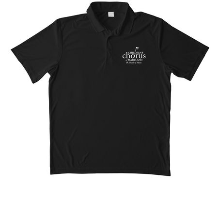 CCM Polo, a Black Unisex Performance Polo