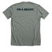 BoB Merch, a Deep Heather Premium Unisex Tee (back-view)