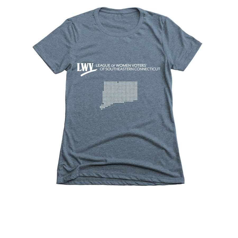 LWV Southeastern CT Shirt, a Indigo Women's Slim Fit Tee