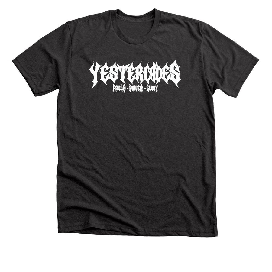 Yestercades 2026 World Tour Shirt, a Dark Grey Heather Premium Unisex Tee
