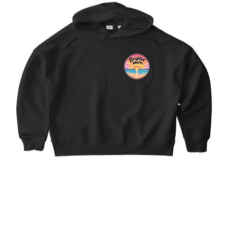 Brighter Worn woman?s Winter&nbsp;, a Black Stanley/Stella Women?s Stella Nora Pullover Hoodie