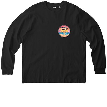 Brighter Worn woman?s Winter&nbsp;, a Black Stanley/Stella Unisex Freestyler Heavyweight Long Sleeve Tee