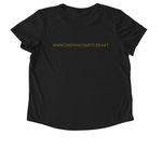 NCGT, a Deep Black Allmade Eco Triblend Women?s Scoop Neck Tee (back-view)