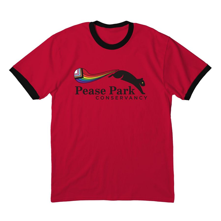 ? Pride Picnic, a Red/ Jet Black Cotton Ringer Tee