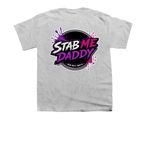 STAB-ME Tee, a Sport Grey Youth Unisex Tee (back-view)