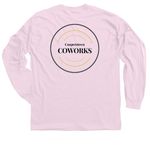 Coworks Shrimp at a Desk, a Light Pink Classic Long Sleeve Tee (back-view)