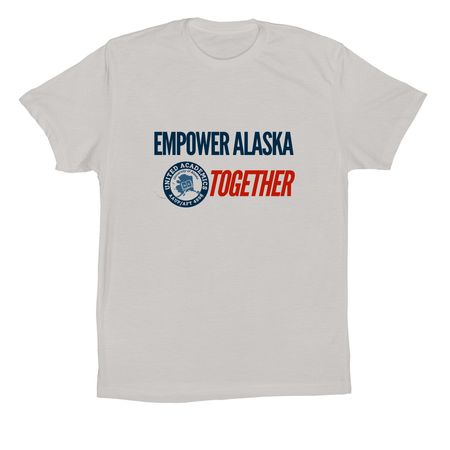Empower Alaska Together short sleeve t-shirt, a Solid Athletic Grey Premium Cotton Tee