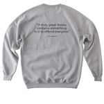 MI Right to Read, a Sport Grey Softstyle Crewneck Sweatshirt (back-view)