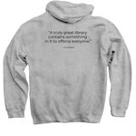 MI Right to Read, a Sport Grey Pullover Hoodie (back-view)