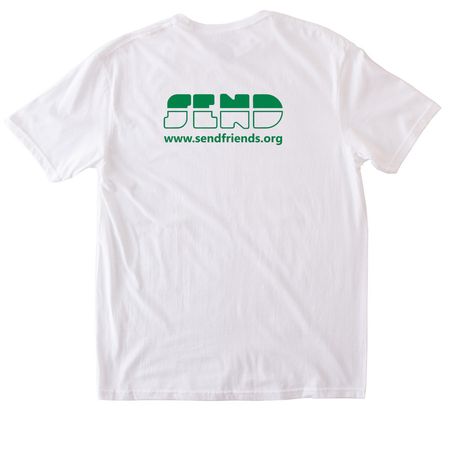 SEND / T-Shirt (Basic), a White Softstyle Cotton Tee (back-view)