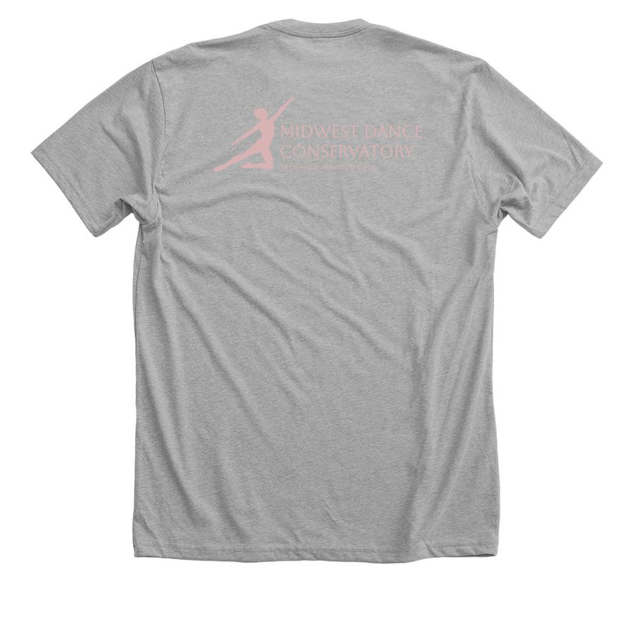 MDC&nbsp;, a Athletic Heather Premium Unisex Tee (back-view)