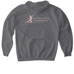 MDC&nbsp;, a Charcoal Gildan Softstyle Pullover Hoodie (back-view)