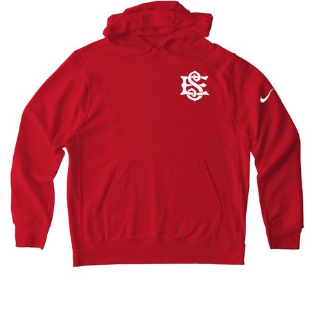Catch the Spirit!, a University Red Nike Club Fleece Pullover Hoodie