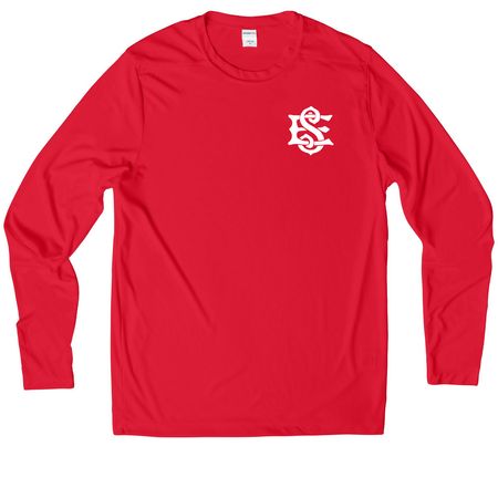 Catch the Spirit!, a True Red UV Performance Long Sleeve Tee