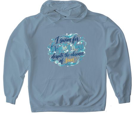 Swim - Jack's Mannequin, a Stone Blue Gildan Softstyle Pullover Hoodie