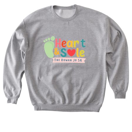Heart & Sole- Shirts and Sweatshirt&nbsp;, a Sport Grey Softstyle Crewneck Sweatshirt