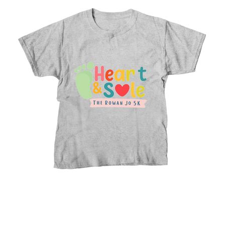 Heart & Sole- Shirts and Sweatshirt&nbsp;, a Sport Grey Youth Unisex Tee