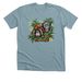 Linus and Oopsie, a Heather Blue Lagoon Premium Unisex Tee
