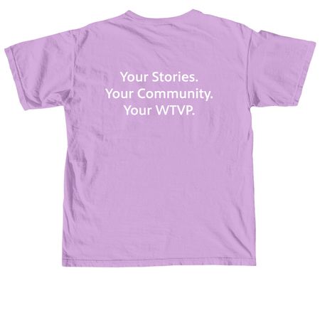 Shirts-Your Station Your Community Your WTVP, a Neon Violet Comfort Colors Unisex Tee