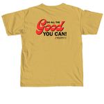 Do GOOD&nbsp;, a Mustard Comfort Colors Unisex Tee (back-view)