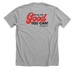 Do GOOD&nbsp;, a Athletic Heather Premium Unisex Tee (back-view)