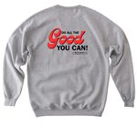 Do GOOD&nbsp;, a Sport Grey Softstyle Crewneck Sweatshirt (back-view)