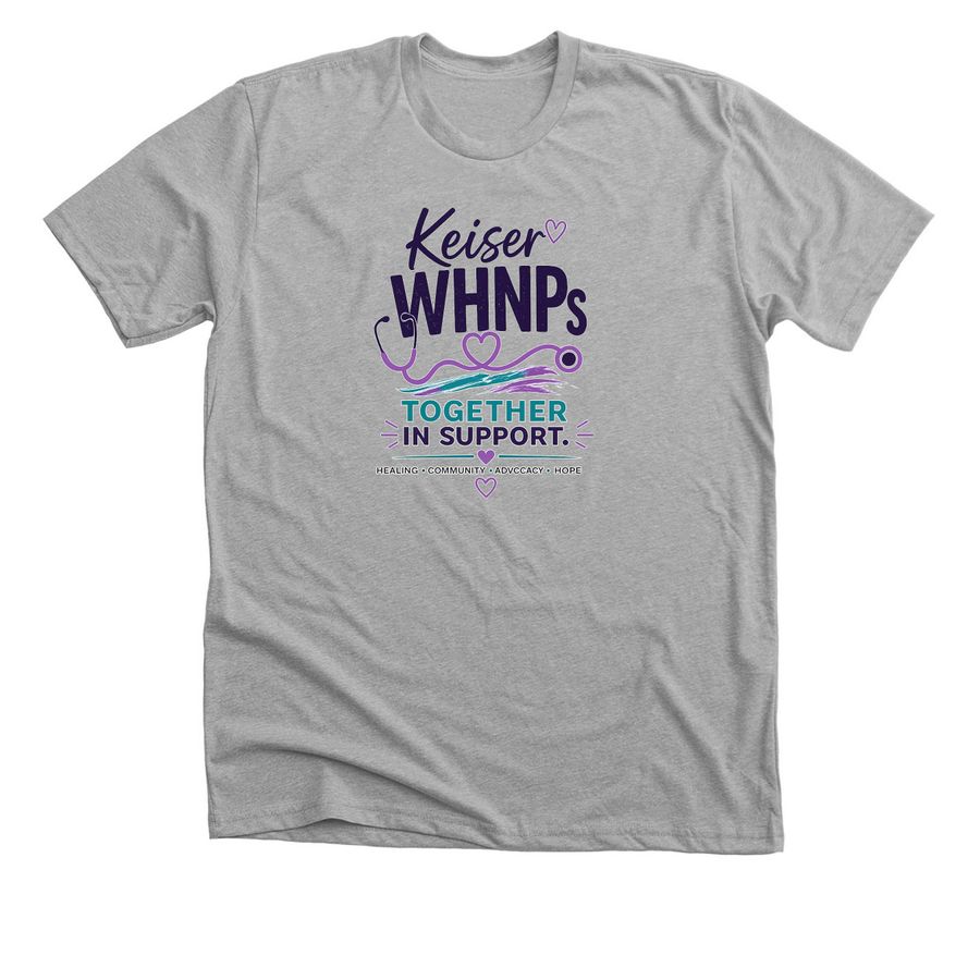 Keiser WHNPs 5K, a Athletic Heather Premium Unisex Tee