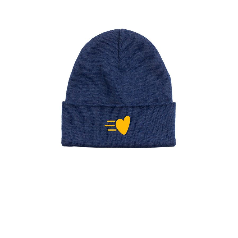 Heart in Motion Beanie, a Azure Printed Base Camp Beanie