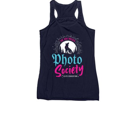 The Dog Breath Photo Society, a Navy Women's Racerback