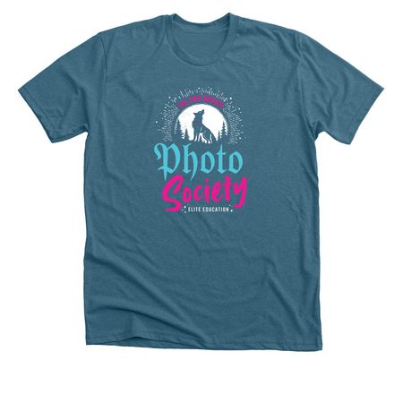 The Dog Breath Photo Society, a Heather Deep Teal Premium Unisex Tee