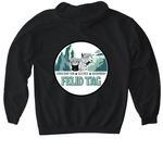 Front/Back&nbsp;, a Black Gildan Softstyle Pullover Hoodie (back-view)