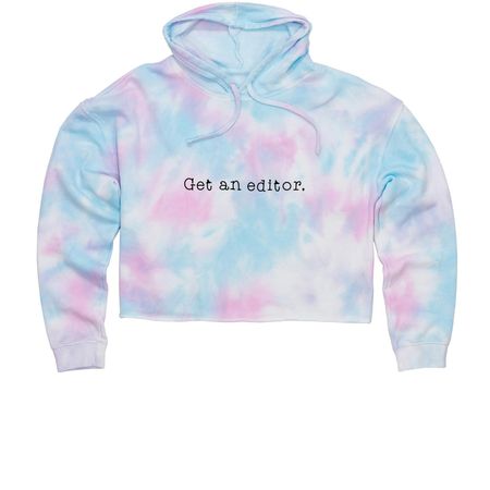 A Simple Request - Tie-dye Edition&nbsp;, a Cotton Candy Women?s Tie Dye Cropped Hoodie