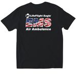 Duty Shirt - USA 250 Theme, a Black Softstyle Cotton Tee (back-view)