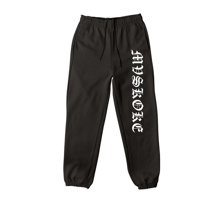 + MVSKOKE (SWEATPANTS) +, a Black Premium Heavyweight Jogger